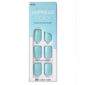 NWT 5 Packs of KISS imPRESS Nails Short/Square (30 per pack) in Mint to Be